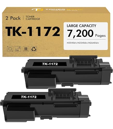 Amazon.com: Kyocera TK-1172 Toner Cartridge 2 Pack for M2640idw